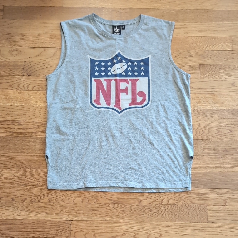 NFL Gray Tank Top with Red and Blue Logo